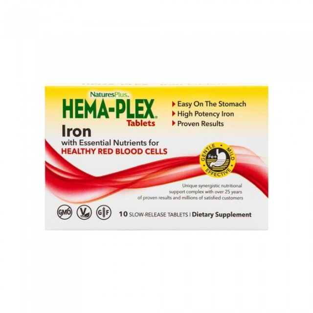 Natures Plus Hema Plex Iron Consumer Box Φόρμουλα για τη Βελτίωση της …