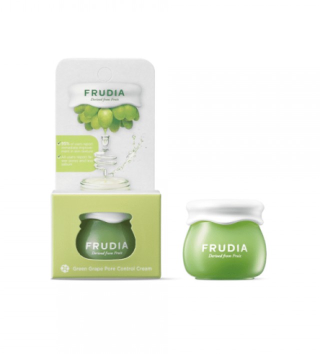 Frudia Green Grape Pore Control Cream Κρέμα Προσώπου με Εκχύλισμα Πράσινο Σταφύλι - Ρύθμιση & Λείανση των Πόρων 10gr