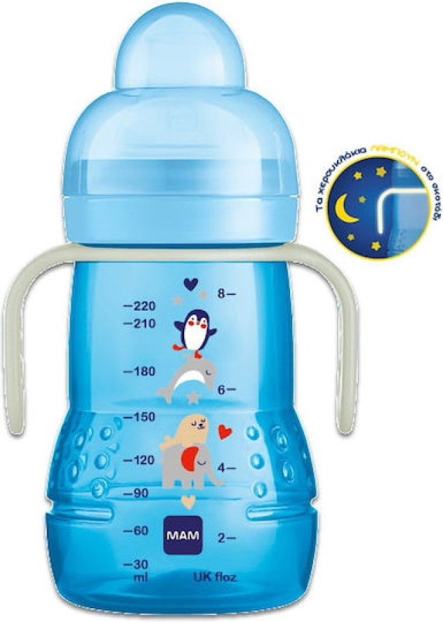 Mam Trainer+ Night Μπλε 4m+ Εκπαιδευτικό Μπιμπερό Πλαστικό Μετάβασης σ …