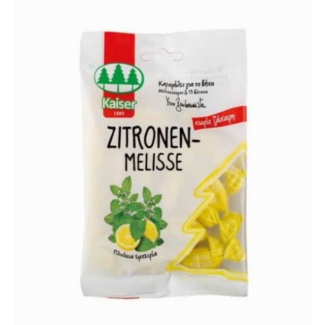 Kaiser Zitronen Melisse Καραμέλες για το Βήχα με Μελισσόχορτο και 13 Βότανα 75gr