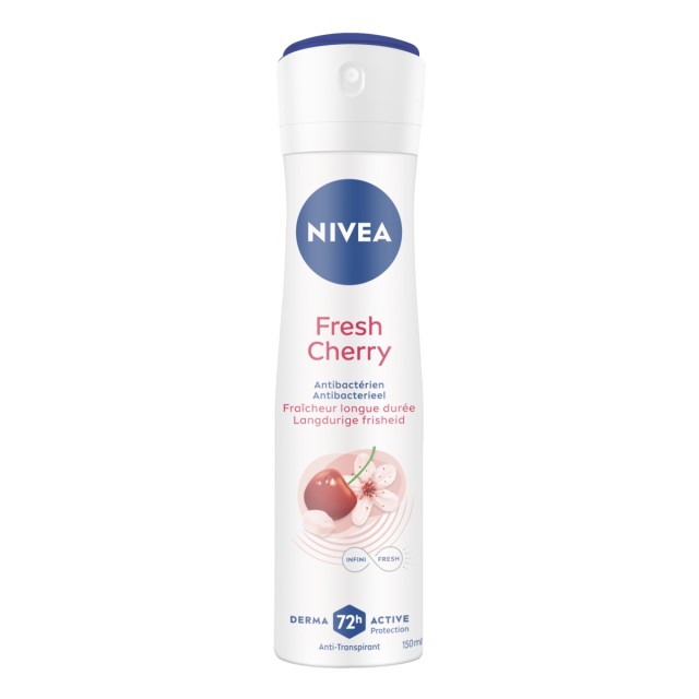 Nivea Deo Fresh Cherry Γυναικείο Αποσμητικό Spray με 72 ώρες Προστασία …