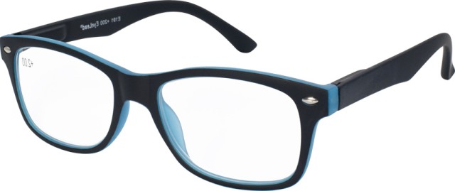 Eyelead E191 Γυαλιά Πρεσβυωπίας Κοκάλινα Μαύρο με Γαλάζιες Λεπτομέρειες Βαθμός 0,75 - 3,50
