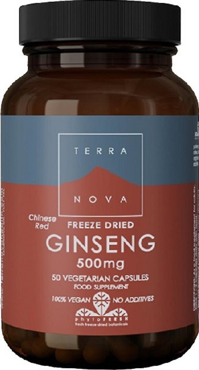 Terranova Chinese Red Ginseng 500mg Συμπλήρωμα Διατροφής Για Τόνωση Το … Terranova Chinese Red Ginseng 500mg Συμπλήρωμα Διατροφής Για Τόνωση Το …
