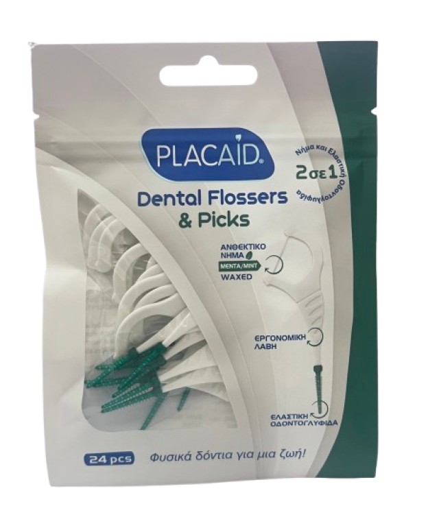 PlacAid Dental Flossers & Picks Mint Μεσοδόντια & Οδοντογλυφίδα Μέντα &hellip;