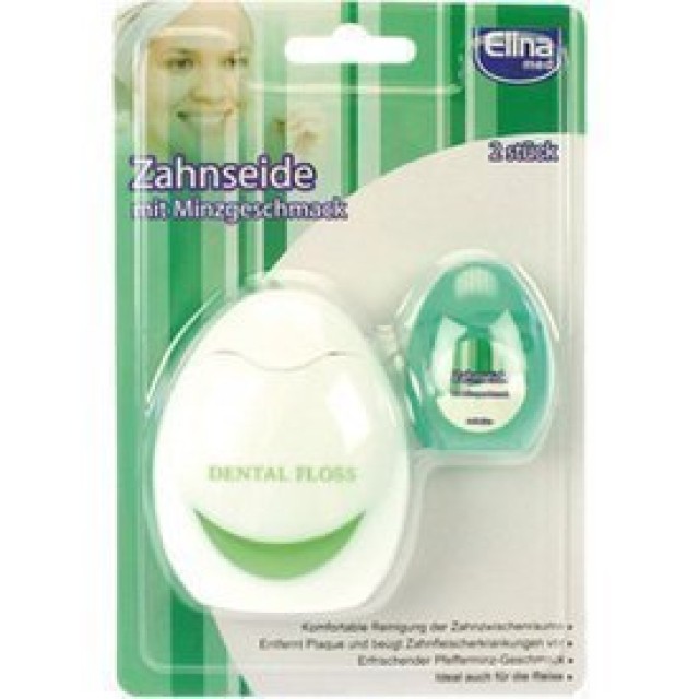 Elina Med Κερωμένο Οδοντικό Νήμα, 75m + 20m