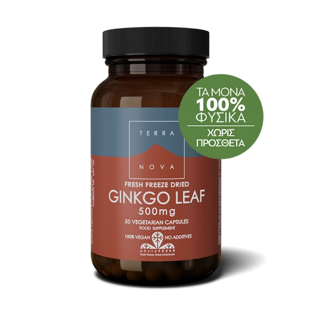 Terranova Ginkgo Leaf 500mg Supplement For Strong Memory 50 Capsules