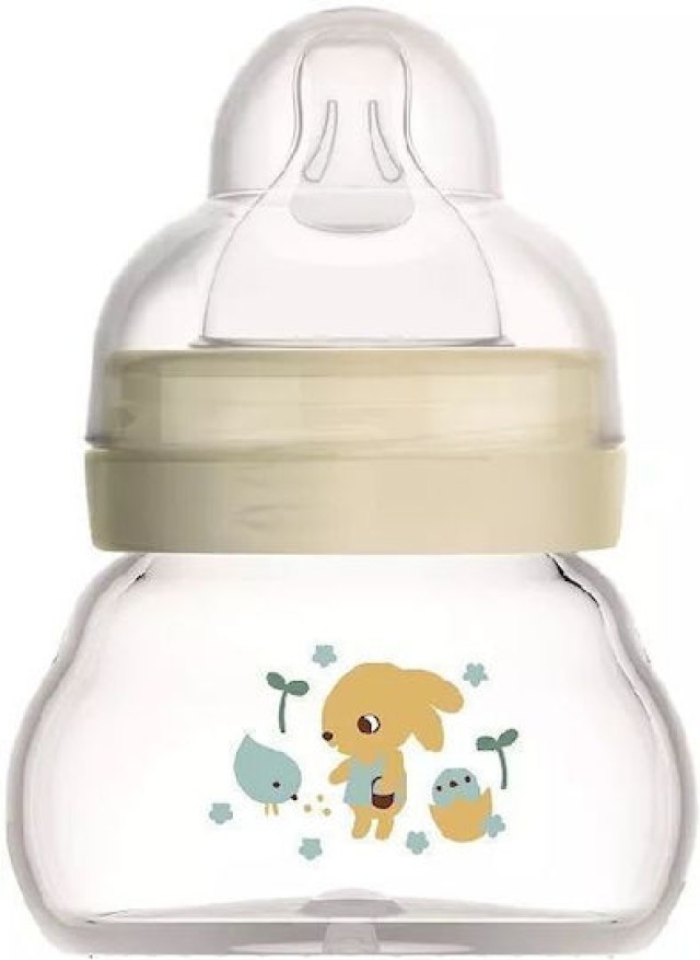 Mam Μπιμπερό Γυάλινο 0m+ Feel Good Μπεζ 90ml 1 Τεμάχιο [380SUc]