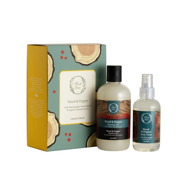 Fresh Line PROMO Wood & Pepper Shower Unisex Ενυδατικό Gel Αφρόλουτρο &hellip;