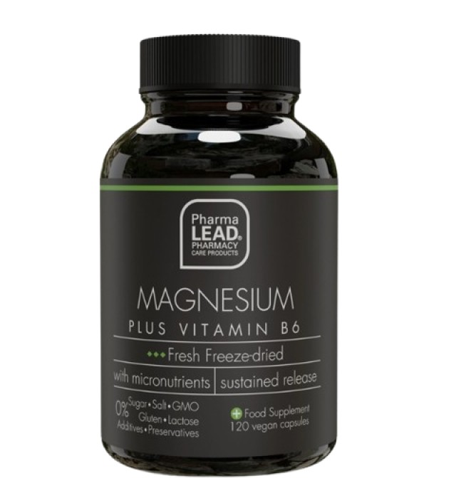PharmaLead Black Range Magnesium Plus Vitamin B6 για την Ομαλή Λειτουρ …