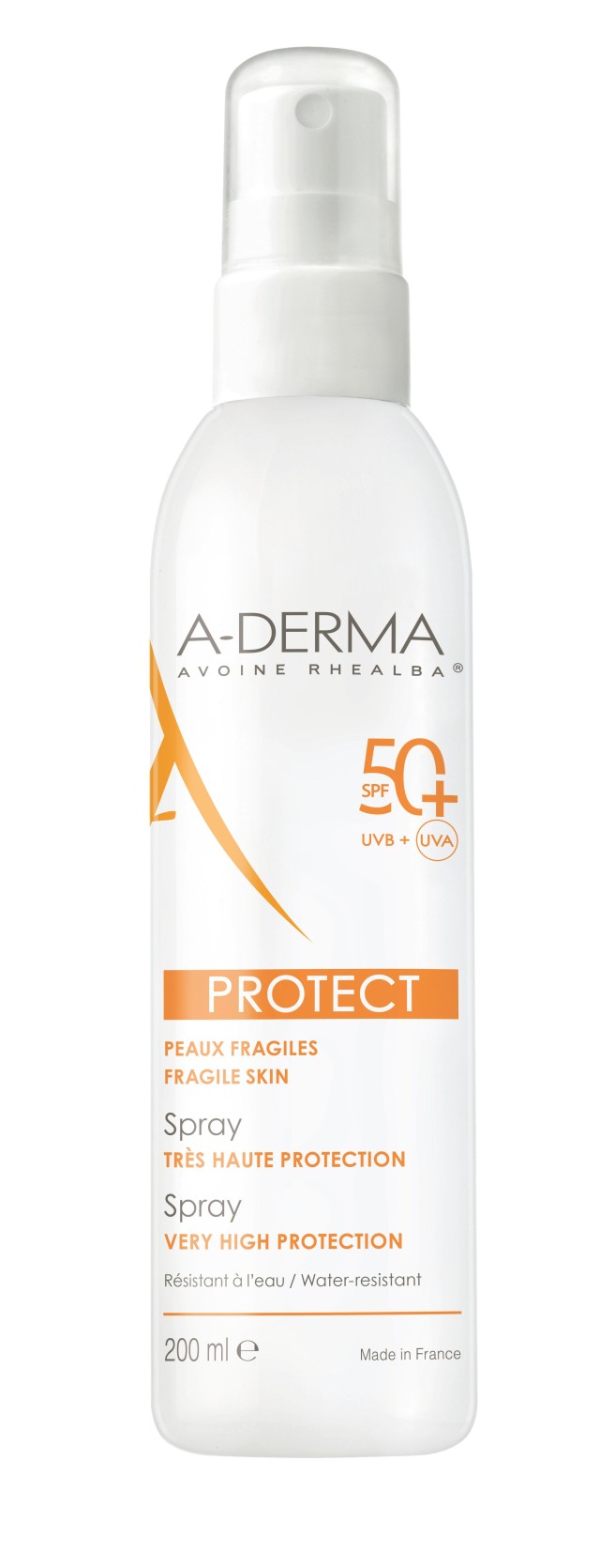 A-Derma Protect SPF50+ Αντηλιακό Spray Για Πρόσωπο και Σώμα 200ml