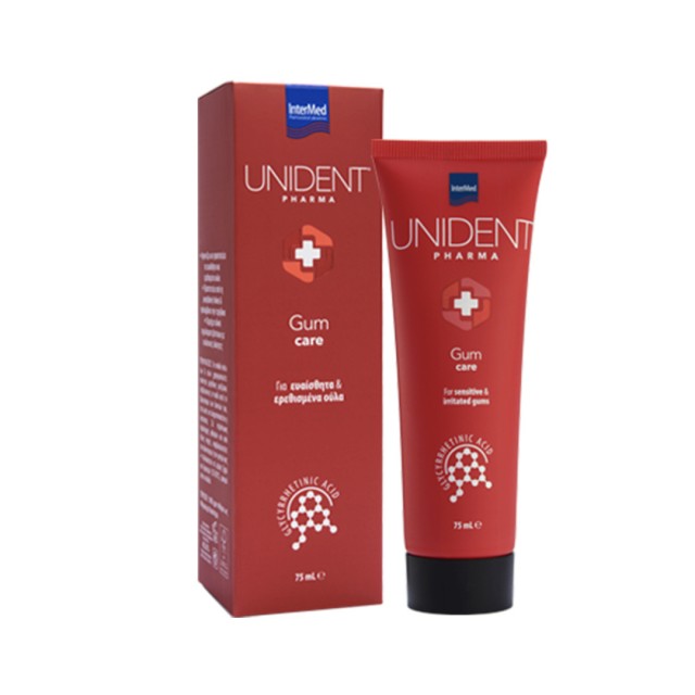 Intermed Unident Pharma Gum Care Toothpaste for Sensitive & Irritated Gums 75ml