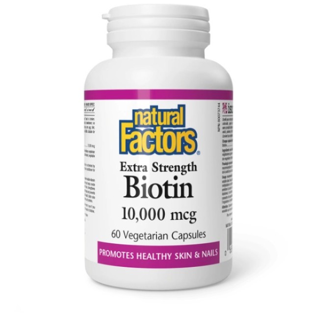 Natural Factors Biotin Extra Strength Βιοτίνη Επιπλέον Δύναμη, 10000 … Natural Factors Biotin Extra Strength Βιοτίνη Επιπλέον Δύναμη, 10000 …