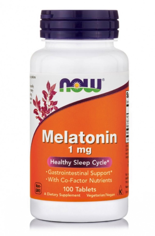 Now Foods Melatonin 1mg Συμπλήρωμα Διατροφής με Μελατονίνη για την Έλε …
