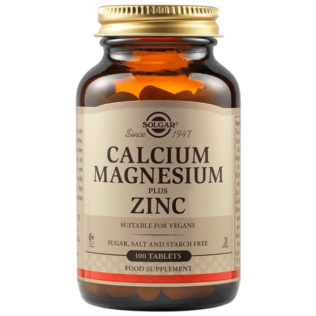 Solgar Calcium Magnesium Plus Zinc Συμπλήρωμα Διατροφής Για Οστά Και Α … Solgar Calcium Magnesium Plus Zinc Συμπλήρωμα Διατροφής Για Οστά Και Α …