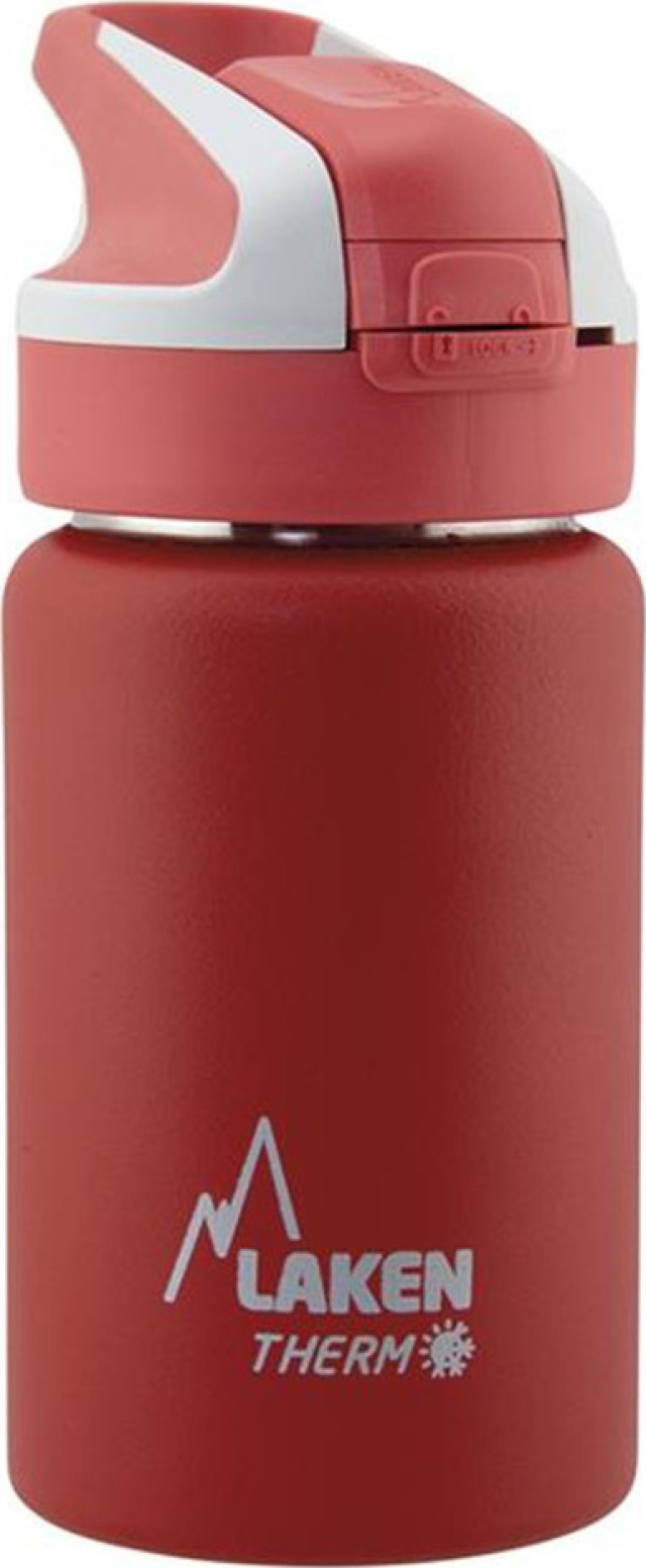 Laken Tritan Ισοθερμικό Παγούρι Κόκκινο Μονόχρωμο με Καλαμάκι Σιλικόνης 350ml [98983]