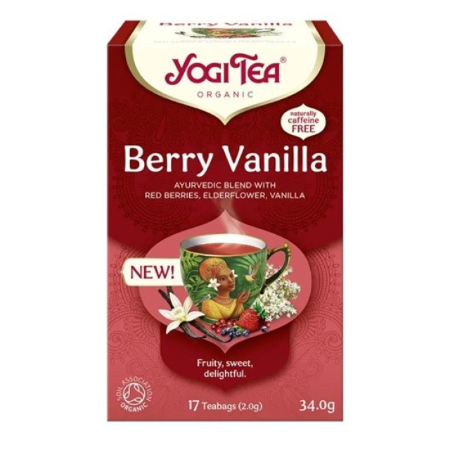 Yogi Organic Tea Berry Vanilla Βιολογικό Τσάι Μούρα & Βανίλια Φρουτώδε … Yogi Organic Tea Berry Vanilla Βιολογικό Τσάι Μούρα & Βανίλια Φρουτώδε …