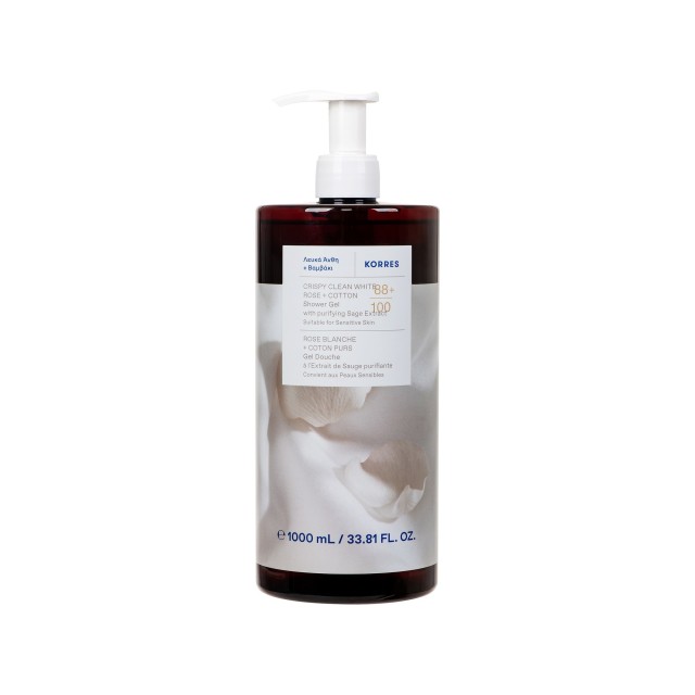 Korres Λευκά Άνθη & Βαμβάκι Αφρόλουτρο 1000ml