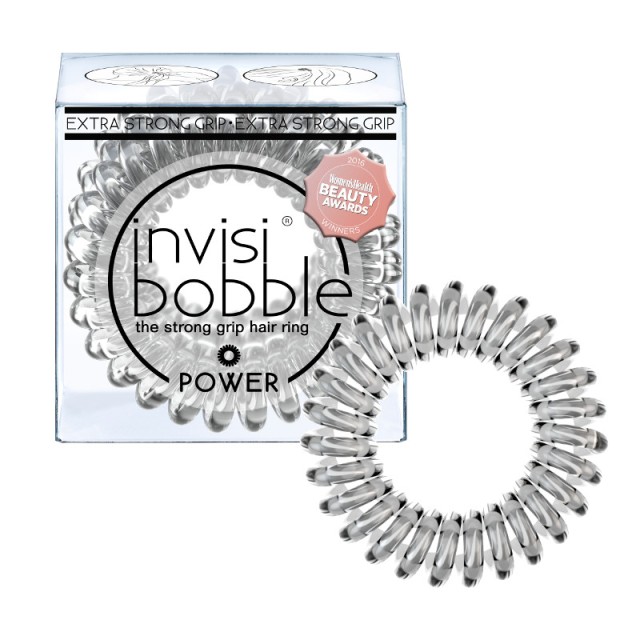 Invisibobble Power Crystal Clear Transparent Hair Rubber 3 Pieces