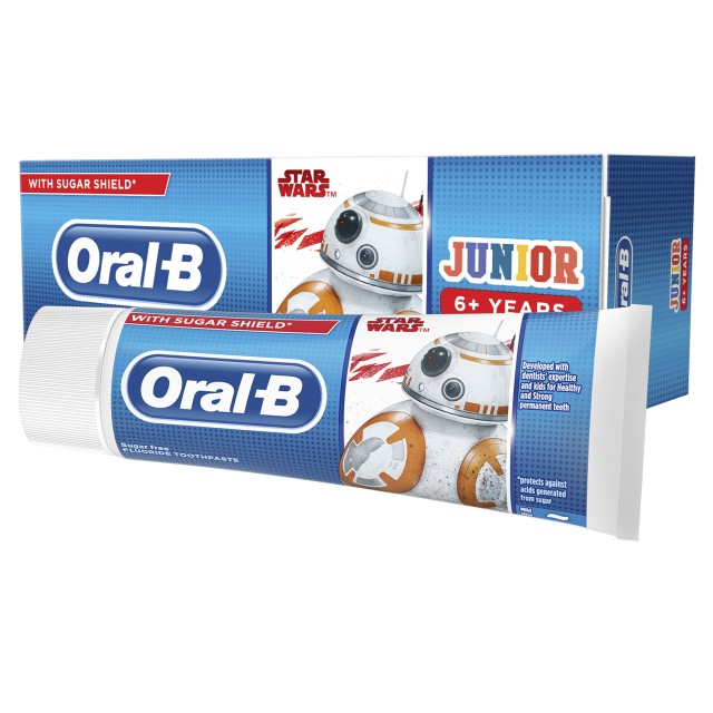 Oral B Junior Star Wars Παιδική Οδοντόκρεμα για 6 Ετών και άνω με Γεύσ …