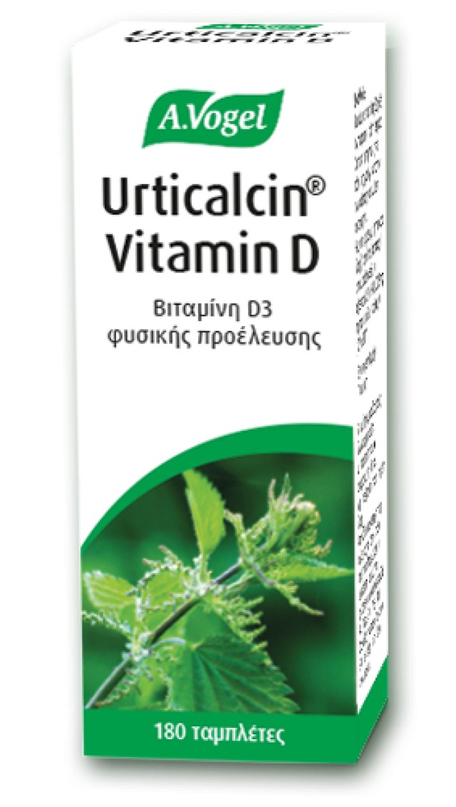 A.Vogel Urticalcin Vitamin D για Υγιή Μαλλιά, Δέρμα & Νύχια 180 Ταμπλέ …