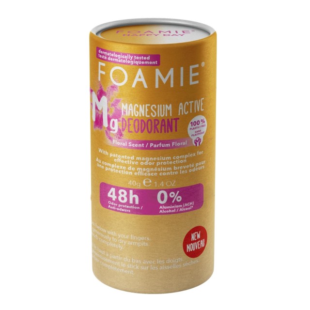 Foamie Solid Deodorant Happy Day Στέρεο Αποσμητικό Στικ με 48ωρη Αποτε …