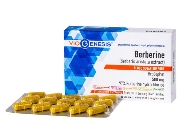 VioGenesis Berberine 500mg για το Μεταβολισμό των Λιπιδίων 30 Φυτικές …