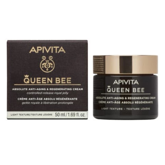 Apivita Queen Bee Κρέμα Ημέρας Απόλυτης Αντιγήρανσης και Αναγέννησης με Βασιλικό Πολτό Ελαφριάς Υφής 50ml