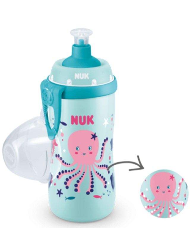 Nuk Junior Cup Παγουράκι που Αλλάζει Χρώμα για 18m+ με Καπάκι Push Pul …
