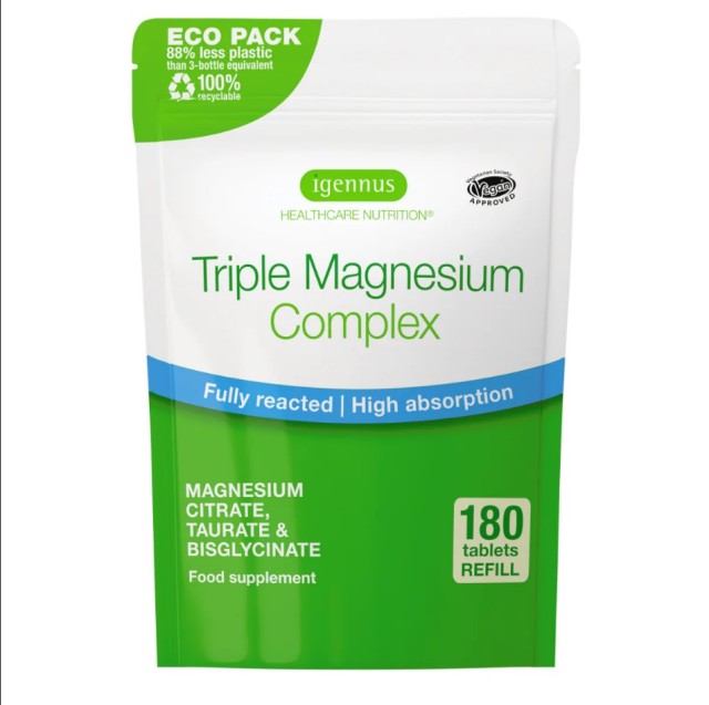 iGennus Σύμπλεγμα Τριπλού Μαγνησίου 262mg 180 Κάψουλες Refill Συσκευασ … iGennus Σύμπλεγμα Τριπλού Μαγνησίου 262mg 180 Κάψουλες Refill Συσκευασ …
