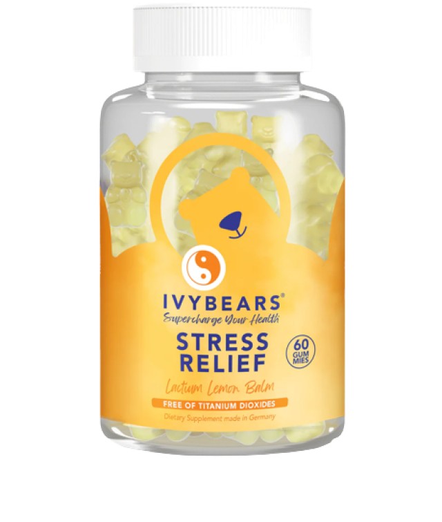 IvyBears Stress Relief Συμπλήρωμα Διατροφής για Εσωτερική Ισορροπία & Ηρεμία με Φυσικό Τρόπο 60 Ζελεδάκια Αρκουδάκια
