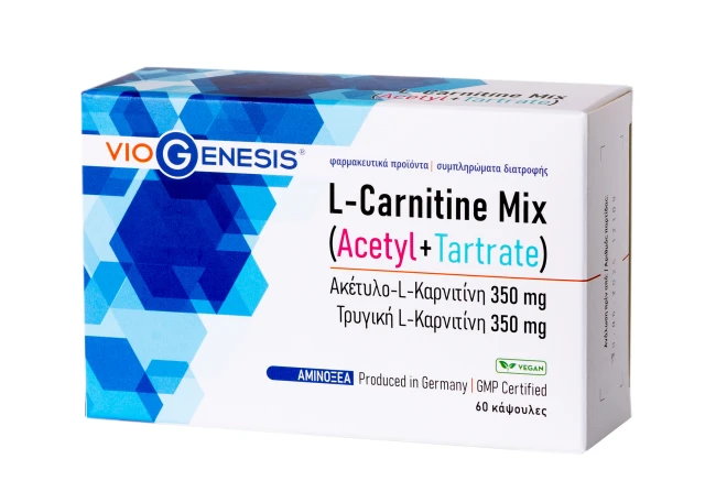 VioGenesis L-Carnitine Mix (Acetyl + Tartrate) Dietary Supplement …