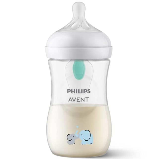 Avent Philips Natural Response Ελεφαντάκια Πλαστικό Μπιμπερό 3-6m Ροής &hellip;