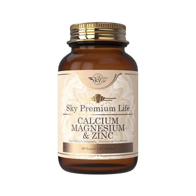 Sky Premium Life Calcium, Magnesium & Zinc Συμπλήρωμα Διατροφής για Γε …
