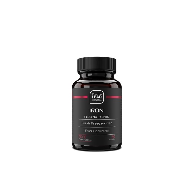 PharmaLead Iron Plus Black Range Συμπλήρωμα Διατροφής Συμβάλλει στην Α …