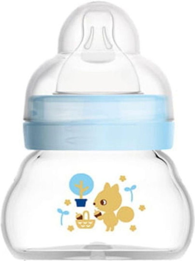 Mam Μπιμπερό Γυάλινο 0m+ Feel Good Μπλε 90ml 1 Τεμάχιο [380SBc]