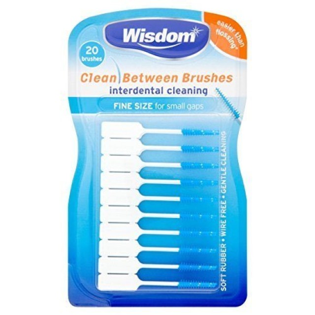 Wisdom Clean Between Brushes Fine Size, Μεσοδόντια Βουρτσάκια, 20 Τεμά … Wisdom Clean Between Brushes Fine Size, Μεσοδόντια Βουρτσάκια, 20 Τεμά …