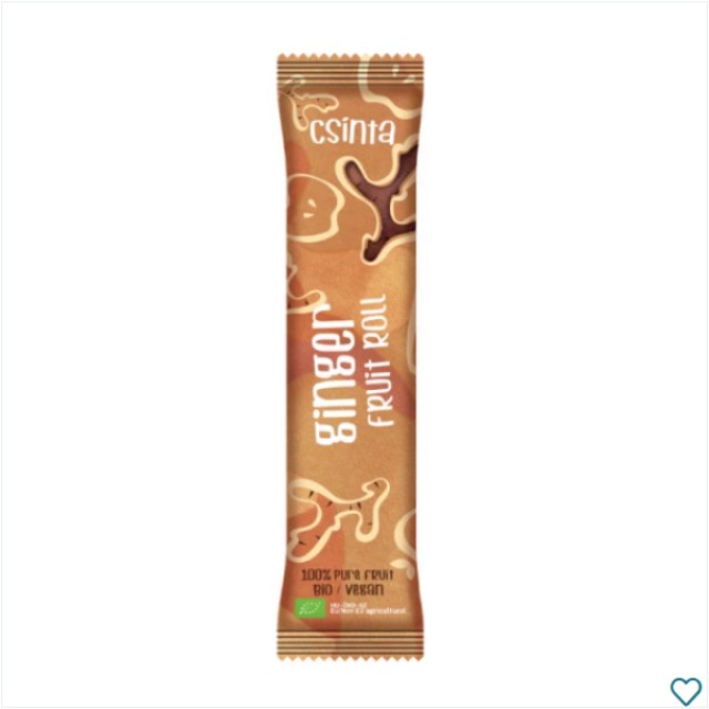 Csinta 100% Organic Fruit Roll Ginger Βιολογικό Σνακ Αποξηραμένων Φρού &hellip;