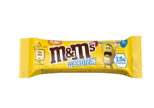 M&M’s Hi Protein Μπάρα με 15gr Πρωτεΐνης & Γεύση Peanut 51gr M&M’s Hi Protein Μπάρα με 15gr Πρωτεΐνης & Γεύση Peanut 51gr