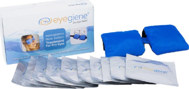 Eyegiene Dry Eye Relief Insta-Warmth Mask Starter System Θερμαντική Μάσκα Ματιών 1τμχ & Ανταλλακτικά Φακελάκια 10τμχ