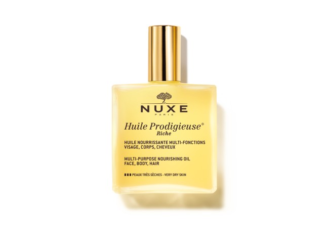 Nuxe Huile Prodigieuse Rich Multipurpose Nourishing Oil Ξηρό Λάδι Ενυδάτωσης για Πρόσωπο - Σώμα - Μαλλιά 100ml Με Sticker  -30% Επί Της Τιμής