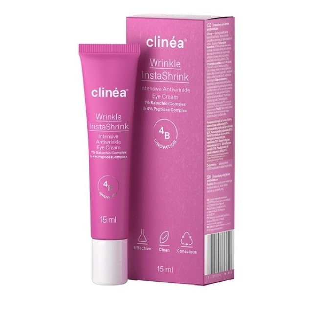 Clinéa Wrinkle InstaShrink Κρέμα Ματιών Εντατικής Αντιγήρανσης 15ml