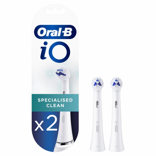 Oral B iO Specialised Clean Ανταλλακτικές Κεφαλές για Ηλεκτρική Οδοντόβουρτσα 2 Τεμάχια