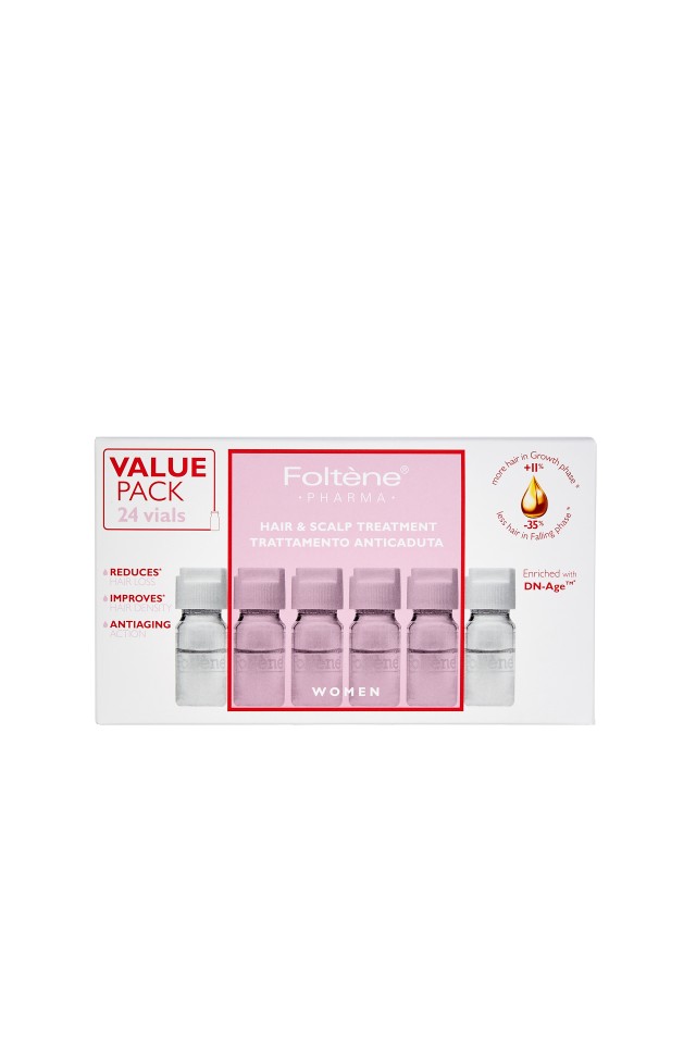 Foltène® Pharma Ολοκληρωμένη Θεραπεία Κατά Της Τριχόπτωσης Για Γυναίκες Με 24 Αμπούλες x 6ml 24 Διάρκειας 3 Μηνών Value Pack