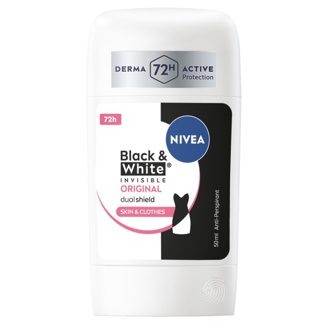 Nivea Deo Black & White Invisible Stick Γυναικείο Αποσμητικό με 72h Πρ &hellip;