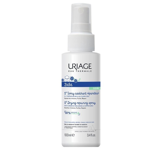 Uriage Bebe 1st Drying Repairing Spray Κατά των Ερεθισμών 100ml