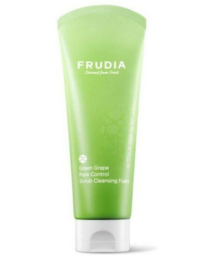 Frudia Green Grape Pore Control Scrub Cleansing Foam Scrub & Αφρός Καθαρισμού Προσώπου με Εκχύλισμα Πράσινο Σταφύλι - Ρύθμιση & Λείανση των Πόρων 145ml