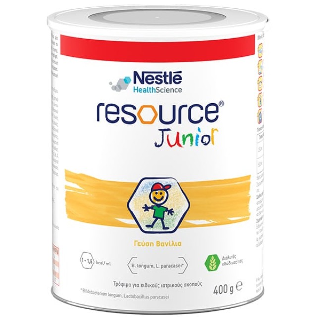 Nestle Resource Junior Βρεφικό Γάλα σε Σκόνη με Γεύση Βανίλια για Παιδ &hellip;