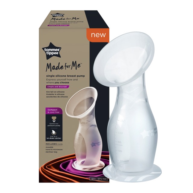 Tommee Tippee Silicone Breast Pump Φυσικό Θήλαστρο Σιλικόνης για Συλλογή Μητρικού Γάλακτος 150ml