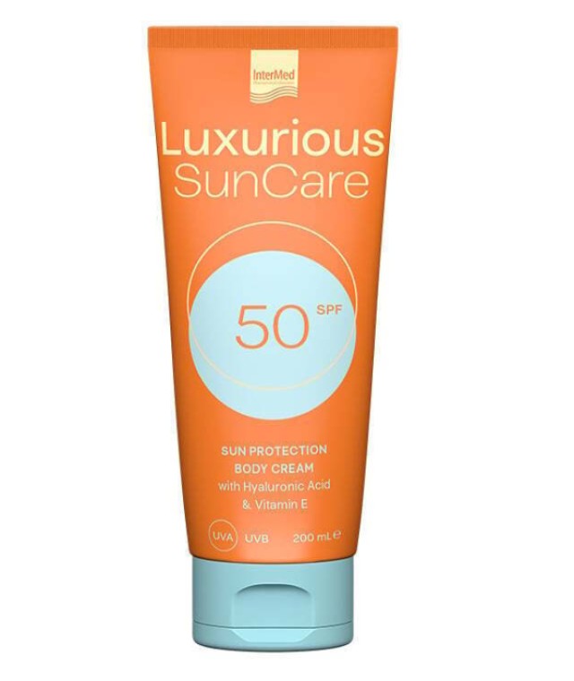 Intermed Luxurious Sun Care Body Cream SPF50 Αντηλιακή Κρέμα Σώματος 200ml