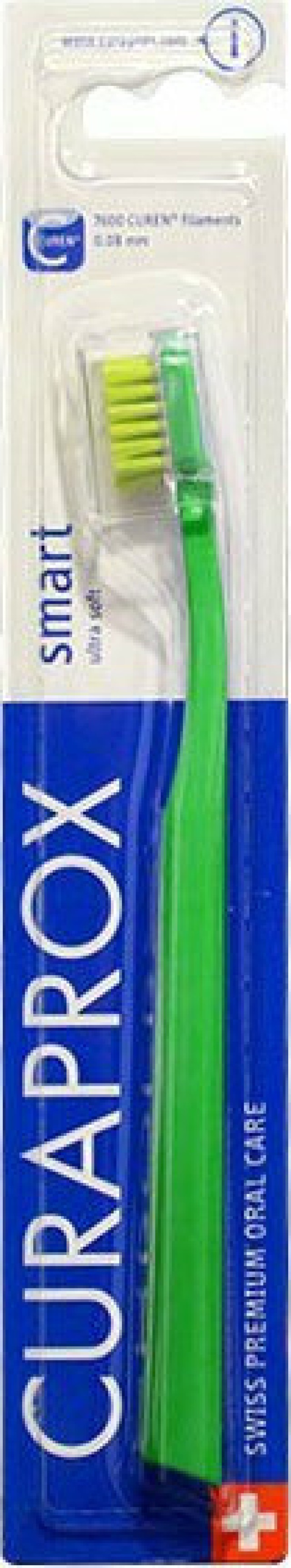 Curaprox CS Smart Ultra Soft Οδοντόβουρτσα για Παιδιά & Ενήλικες Πράσινο 1 Τεμάχιο